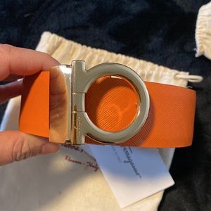 Salvatore Ferragamo Single Gancini Reversible belt